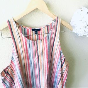 Anthropologie Drew Sleeveless stripe Blouse